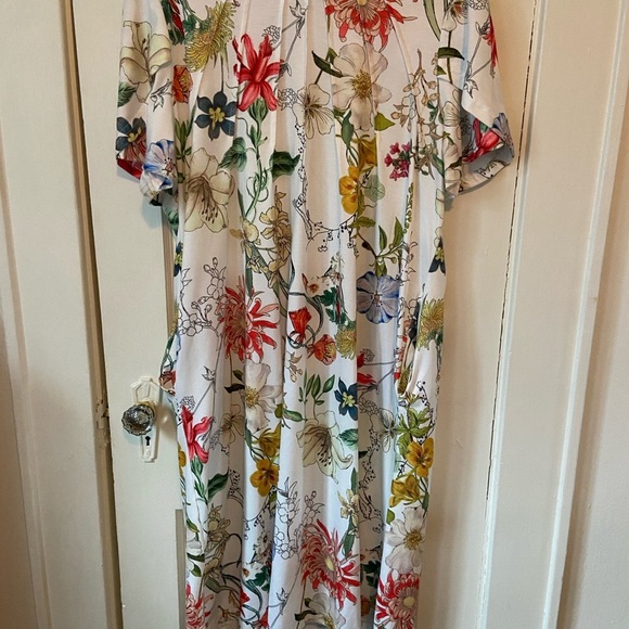 Floral Flutter Sleeve Midi Sundress - Picture 2 of 2